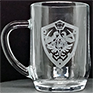 Hyrule Shield sandblast engraved 1 pint tankard