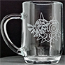 Majora's Mask sandblast engraved 1 pint tankard